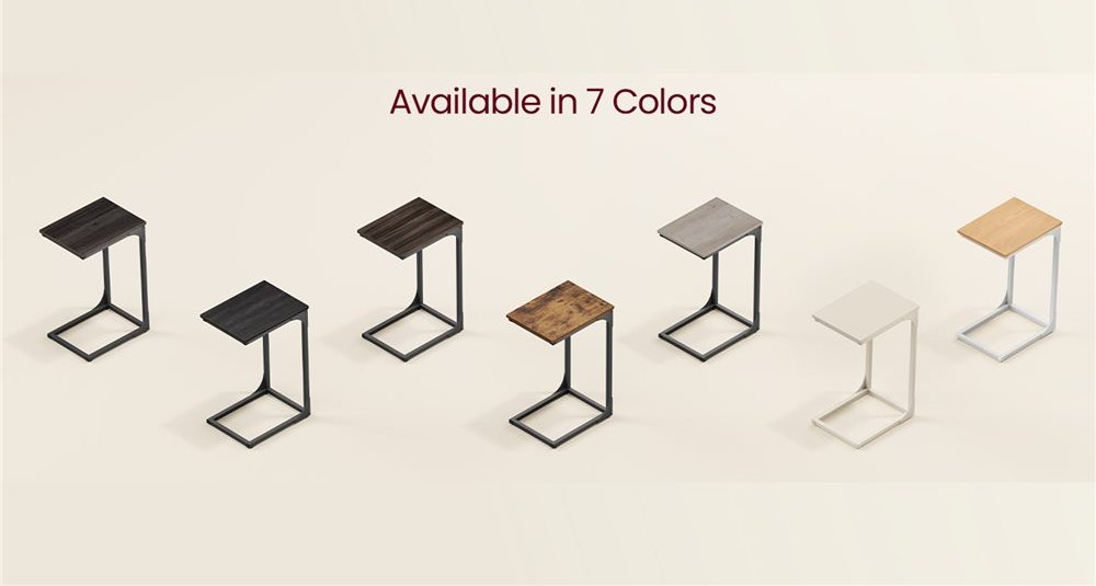 C-Shaped Side Table (Sofa End Table)