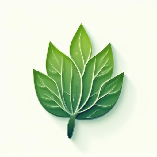 Symbole d'une feuille verte entrelacée avec un circuit imprimé.