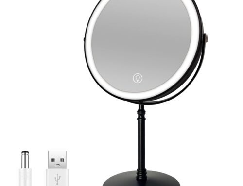 Black Makup Mirror with Lights